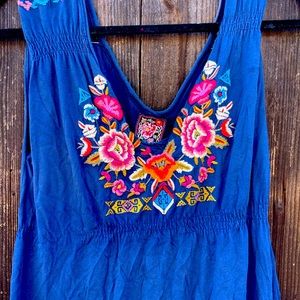 JWLA jersey embroidered tank dress